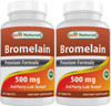 Best Naturals Bromelain 500mg 120 Tablets (120 Count (Pack of 2))