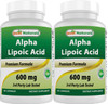 Best Naturals -- Alpha Lipoic Acid (ALA) - 600 mg (120 Count (Pack of 2))