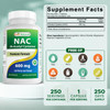 Best Naturals NAC - N Acetyl Cysteine 600 mg 250 Capsules - n Acetyl cysteine - Powerful antioxidant