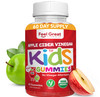 Organic Kids Apple Cider Vinegar Gummies by Feel Great Vitamins | Rich in Digestive Enzymes & Natural Antioxidants for Gut Health | Kids Gummy Suppor