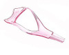 2PCS Pink Plastic Makeup Upper Lower Eye Lash Mascara Applicator Guard With Lah Comb Eyelashes Curlers Applicators
