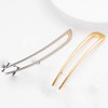 2 Pcs 4" U-Shape Hairpins Alloy Simple Hair Stick Pin Hair Accessories for Women and Girls