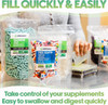 XPRS Nutra Size 0 Empty Capsules - 500 Count Clear Empty Gelatin Capsules - Pills for DIY Capsule Filling - Fillable Pure Bovine Pill Gel Caps for Do