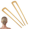 AEGYPIUS Gold Hair Pins, 2 Pcs 4.33 In U-Shaped French Hair Pin for Thick Hair Gold Hair Pin Bobby French Twist French Hair Pins for Women Large Fren