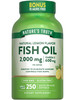 Nature's Truth Fish Oil 2000 mg | 600 mg Omega 3 | 250 Softgels | Natural Lemon Flavor | Non-GMO and Gluten Free Supplement