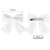 2PCS Velvet Hair Bows White Hair Ribbon Clips 4" Big Fall Alligator Clips Hair Accessories for Women Girls Toddlers Kids Baby