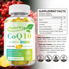 NutriVigor CoQ10 Gummies, Coenzyme Q10 Supplement 200 mg, High Absorption CoQ10 Supplement for Cellular Energy and Immune Health, Vegan, Gluten Free,