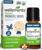 Wellements Organic Baby Probiotic Drops (0.25 Fl Oz) - Digestive & Immune Support for Infants - Toddler Probiotic Helps with Newborn+ Gut Health, Gas