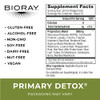 BIORAY Daily Primary Detox - 2 fl oz - with Medicinal Mushrooms & Micronized Chlorella - Organic, Non-GMO, Vegetarian, Gluten Free - Approx. 15 Servi