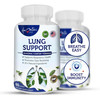 AAMATEC LIFE Lung Support Dietary Supplements Herbal Breathing Support 10 Active Ingredients Original Formula for Lung Health Lung Cleanse Formula Su