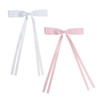 Hair Ribbon Clip for Women Penta Angel 2Pcs Hair Bow Bowknot Tassel Alligator Barrette with Long Tail Decorative Hair Styling Accessory for Girls Wed