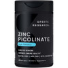 Sports Research High Potency Zinc Picolinate 50mg with Organic Coconut Oil | Highly Absorbable Zinc Supplement for Healthy Immune & Enzyme Function -