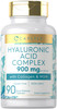 Carlyle Hyaluronic Acid Complex 900 mg | with Collagen and MSM | 90 Capsules | Non-GMO, Gluten Free Supplement