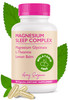 Amy Suzanne Magnesium Sleep Complex with L-Theanine and Lemon Balm - Melatonin-Free Sleep Support for Natural Calm and Relaxation - Magnesium Glycina