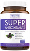 Super Antioxidants Supplement for Women & Men - High Potency Herbal & Fruit Blend with Acai, Goji, Pomegranate, Elderberry & Resveratrol for Skin Car
