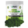 AKI Marine Phytoplankton Powder - Source of Raw Omega-3 EPA Micro Algae Nannochloropsis - Plant Based Proteins, Vitamins for Overall Wellness - Compl