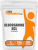BulkSupplements.com Glucosamine HCl Powder - Glucosamine Supplement, Joint Support Supplement - Gluten Free, 1g per Serving, 250g (8.8 oz) (Pack of 1
