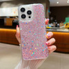 AuroiCCY for iPhone 16 Pro Max Glitter Case, Shockproof Shiny Full Bling Sparkly Sequin Clear Bumper Cover for Women Girls TPU Protective Slim Cute P