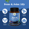 Pure MSM Supplement Tablets Joint Support for Increased Flexibility with Youthful Collagen Boosting Pills and Antioxidant Supplement for Men and Wome