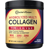 Doctor's Recipes Multi Collagen Peptides Powder for Women & Men, Grass-Fed Bovine Hydrolyzed Protein Type I II III V X, for Skin, Hair, Nails, Unflav