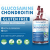 Natures Aid Glucosamine Chondroitin Gummies with MSM & Elderberry Extra Strength - Joint Support, Antioxidant Immune Support Supplement for Adults, M