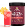 Ancient Nutrition Hydrolyzed Collagen Peptides Powder with Probiotics, Strawberry Lemonade Multi Collagen Protein for Women and Men with Vitamin C, 4