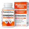 Physician's CHOICE Ashwagandha Supplement - 1950mg of Bioavailable Organic Ashwagandha Root Powder - Black Pepper Extract, Stress Support, Mood Suppo