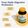 Vitalitown Probiotics + Prebiotics | 60 Billion CFUs 19 Strains | 60 Delayed Release Veg Caps | Shelf Stable, Prebiotics and Probiotics | Digestive H