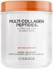 Codeage Multi Collagen Protein Powder Peptides, Hydrolyzed Collagen for Women & Men, Collagen Supplements, Grass Fed Bone Broth, 2-Month Supply, Unfl