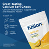 Bariatric Fusion Bariatric Calcium Supplement Chews | Calcium Citrate with Vitamin D3 Bariatric Vitamin | Sugar Free Chewable | 500mg | Lemon | 60 Co