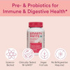 SmartyPants Adult Probiotic & Prebiotic Gummies for Digestive Health: Gut Health Supplement, Clinically Studied Prebiotic for Immune Support, Strawbe