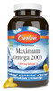 Carlson - Maximum Omega 2000, 2000 mg Omega-3 Fatty Acids Including EPA and DHA, Wild-Caught, Norwegian Fish Oil Supplement, Sustainably Sourced Fish