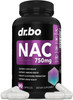NAC Supplement N-Acetyl Cysteine Pills - 750mg N Acetyl Cysteine Pure Vitamin Capsule - Daily Liver Support Formula for Lung Cleanse Health, Kidney D