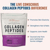 Live Conscious Collagen Peptides Powder - Hair, Skin, Nail, and Joint Support - Type I & III Collagen - Naturally-Sourced Hydrolyzed Protein - 16oz (