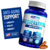We Like Vitamins Resveratrol 1000mg per Serving - 60 Easy to Swallow Veggie Capsules - Natural Resveratrol Supplement 1000mg - Antioxidant Supplement