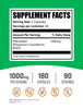 BulkSupplements.com Resveratrol Capsules - Resveratrol Supplement, Antioxidants Supplement, Resveratrol 1000mg - Gluten Free, 2 Capsules per Serving,