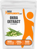 BulkSupplements.com Okra Extract Powder - Okra Supplement, Source of Fiber, Herbal Supplement - Vegan & Gluten Free, 500mg per Serving, 250g (8.8 oz)