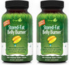 Irwin Naturals Stored-Fat Belly Burner - 60 Liquid Soft-Gels, Pack of 2 - Helps Support The Breakdown of Stored Fat - 40 Total Servings