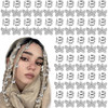 40 Pcs Silver Butterfly Braid Hair Clips Jewelry Cuffs Butterflies Dreadlock Braids Pendants Clip Adjustable Metal Butterflies Decoration Rings Clips