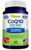 aSquared Nutrition CoQ10 (200 Capsules and 200mg) - High Absorption Vegan CO Q-10 Powder - Enzyme Ubiquinone Supplement Pills, Extra Antioxidant Coen