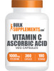 BulkSupplements.com Ascorbic Acid Capsules - Ascorbic Acid Vitamin C 1000mg, Vitamin C Supplement - Vegan & Gluten Free, 2 Capsules per Serving, 360