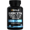 XGold Health Quercetin 95% with Bromelain,NAC, Zinc,Vitamin C, D3 & K2  Immune Support & Antioxidant Supplement  Advanced Defense Blend