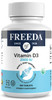 FREEDA Vitamin D3-2000 IU  High-Potency Vitamin D for Bone Strength & Immune Support  Easy-to-Swallow Tablets  100 Tiny Tablets