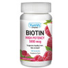 YUM-V's Biotin Gummies  High Potency Biotin Vitamins 5,000 mcg  Natural Raspberry Flavor Hair Vitamins  Kosher Hair Skin and Nails Gummies (100 Co