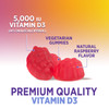 Vitamin D3 Gummies 5000 IU (125 mcg) - 3X Strength Immune Support and Bone Support, Vitamin D Gummy Dietary Supplement, Nature's Berry D Vitamin Supp