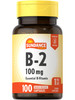 Sundance Vitamin B-2 | 100mg | 100 Capsules | Essential Vitamin Supplement | Non-GMO and Gluten Free Formula