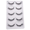 CJESLNA New 5 Pair Thick Crisscross Long False Eyelashes Fake Eye Lashes Voluminous Makeup