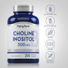 Piping Rock Choline Inositol Supplements | 500mg | 200 Capsules | Choline Bitartrate & Myo-Inositol | Non-GMO, Gluten Free