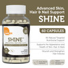 Zahler Shine Hair Skin and Nails Vitamins for Women & Men - Multivitamin for Hair Growth, Stronger Nails and Skin Health - Kosher Supplement with Bio