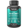Naturalis Vegan Vitamin D3 + K2 from Algae | 5000iu Vitamin D with 120mcg MK7 Vitamin K | Vegan Society Certified, Sustainably Sourced, Better Than A